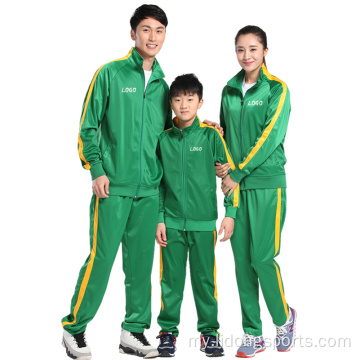 ရိုးရှင်းသောအမျိုးသမီးများ Tracksuit သည် Mens Polyester Track ဝတ်စုံကိုသတ်မှတ်သည်